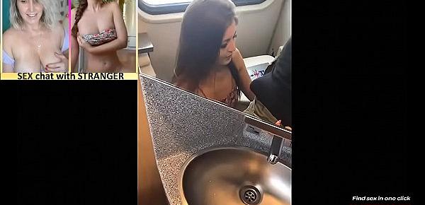  Couple Having Sex On A Train Toilet